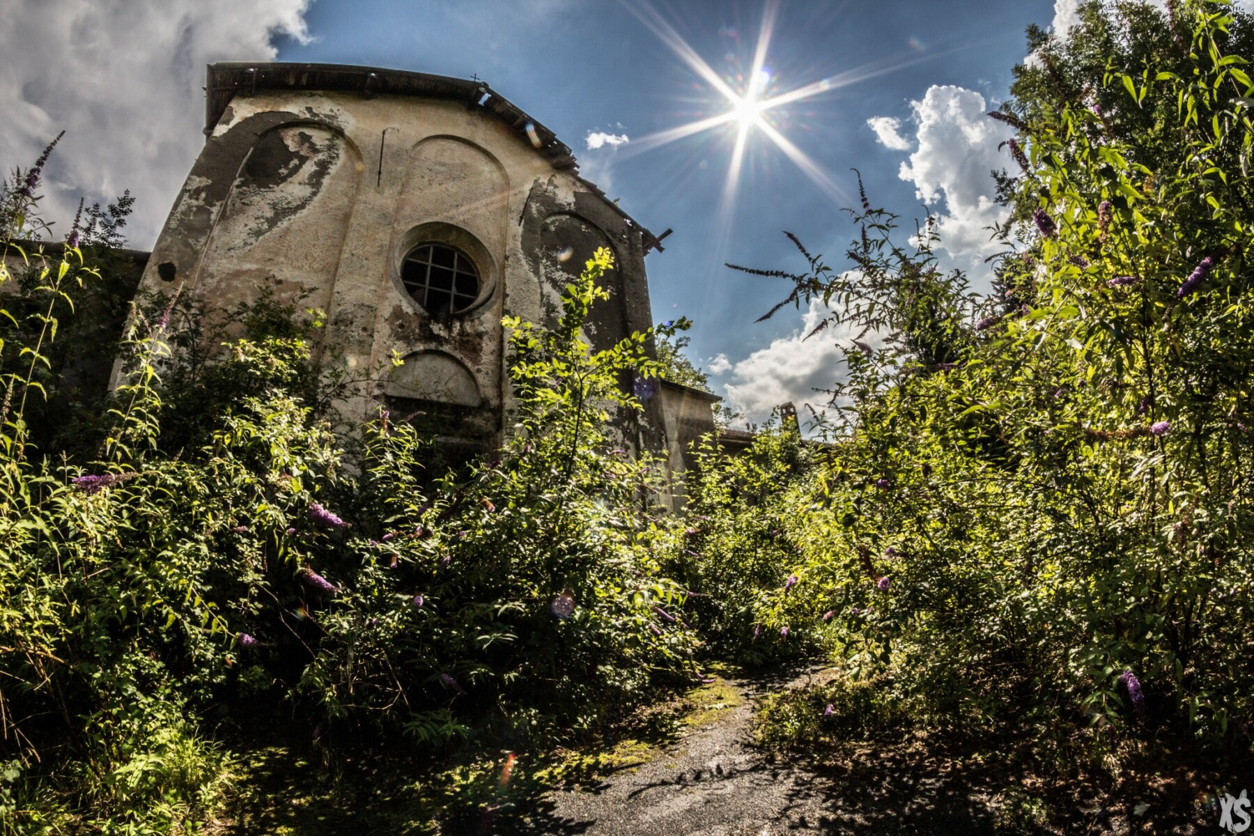 Collège abandonné dans le nord-ouest de l'Italie.